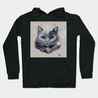 Snowflake Cat Hoodie